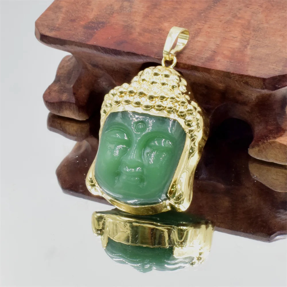 Obsidienne Pendentif Bouddha