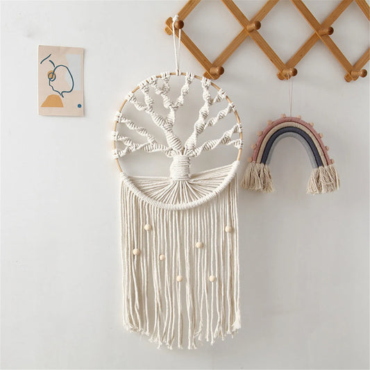 Attrape Reve Macramé Arbre de Vie