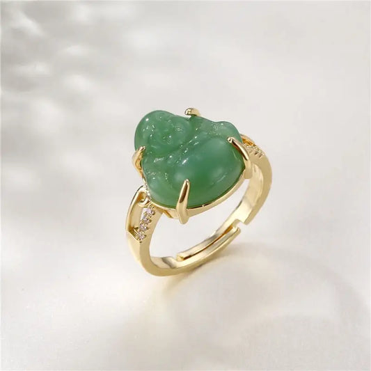 Bague Bouddha (Pierre Jade)