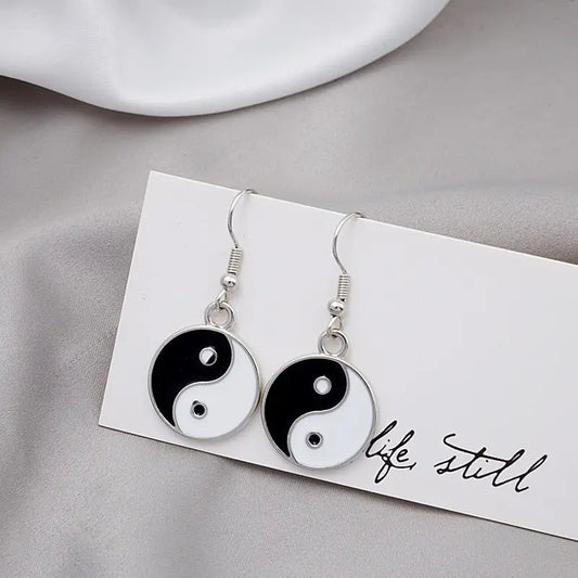 Boucle d’oreille yin yang