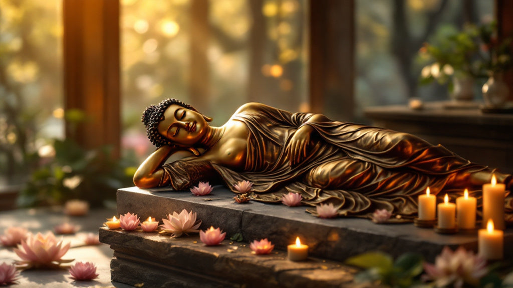 Bouddha couché : signification, symbolique et traditions