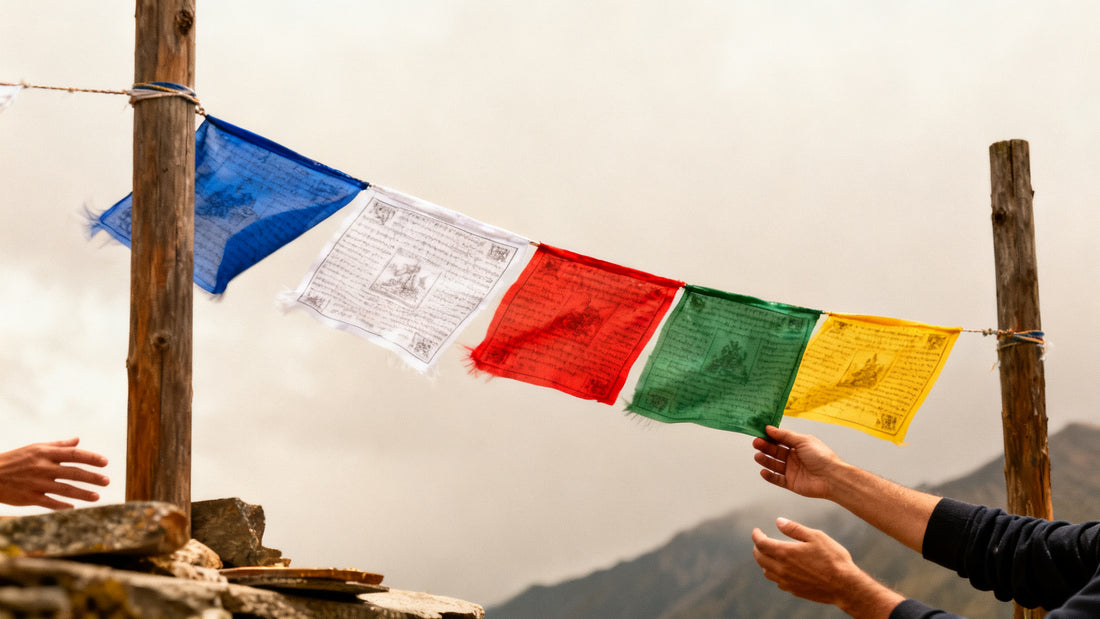 Drapeaux de prière tibétains : signification, couleurs et traditions