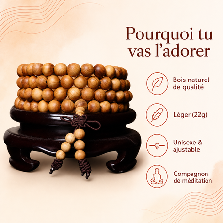 Mala Tibétain Traditionnel