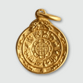 Amulette Tibétain Kalachakra Plaqué Or