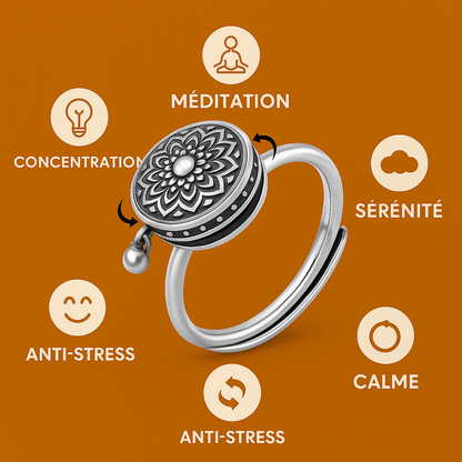 Bague Bouddhiste Antistress