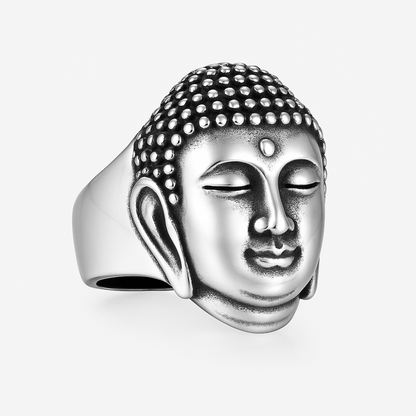 Bague tête de Bouddha