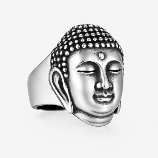 Bague tête de Bouddha