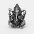 Bague Ganesh acier inoxydable - tailles 6 à 10