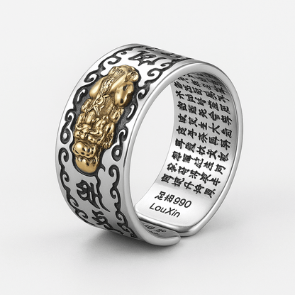 Bague feng Shui Pixiu Mantra