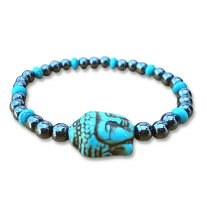 Bracelet Bouddha tibétain Pierre Turquoise