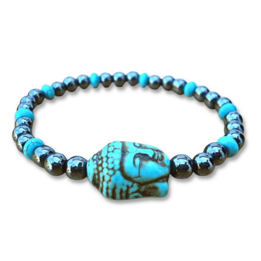 Bracelet Bouddha tibétain Pierre Turquoise
