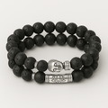 Bracelet tête de Bouddha & Perles de pierre