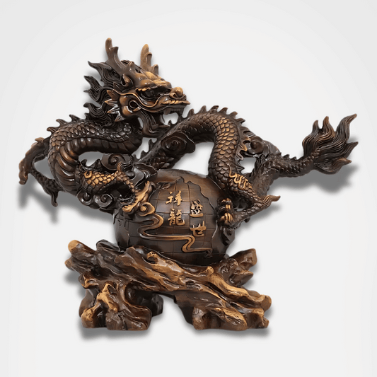 Grande Statue Dragon Chinois