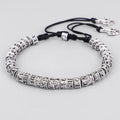 Bracelet en Cuivre Blanc Tibetain Om