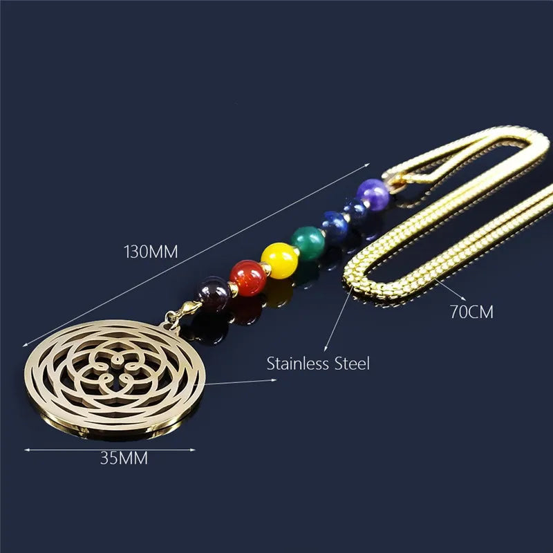 Collier 7 Chakra Fleur de Lotus Femme