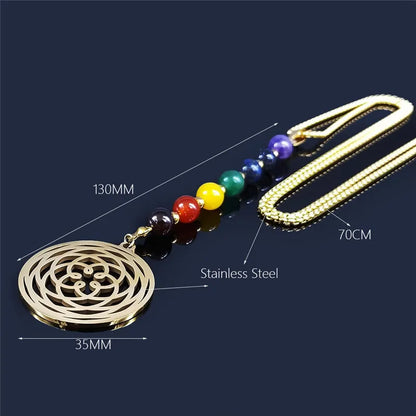 Collier 7 Chakra Fleur de Lotus Femme