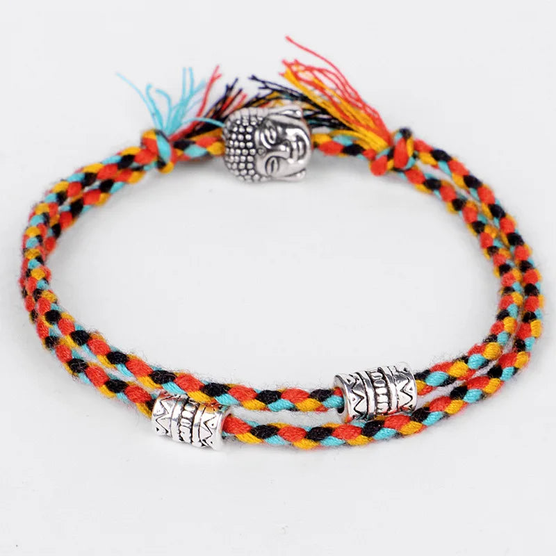 Bracelet Tête de Bouddha Tissés