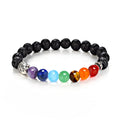 Bracelet bouddha pierres naturelles multicolores