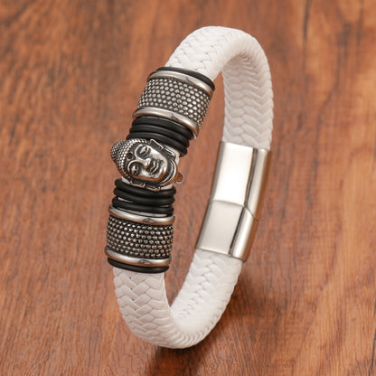 Bracelet Bouddha Cuir
