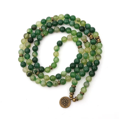 Mala Tibétain Perles Vertes