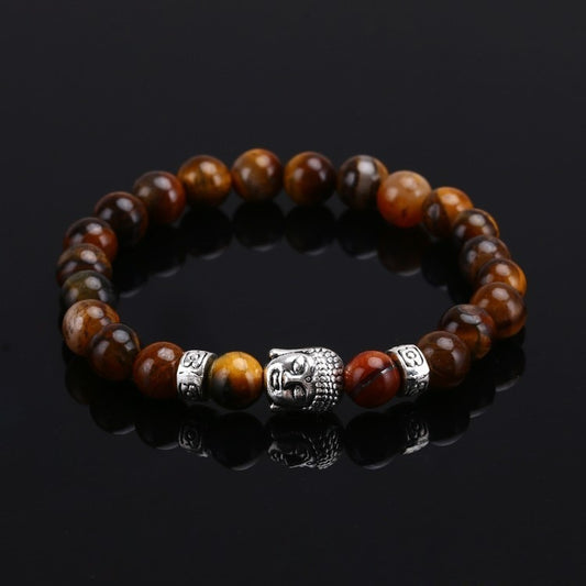 Bracelet de Prière Bouddha Perles en pierres