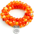 Collier Mala Cornaline