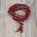 Mala Tibétain Bois de Santal Rouge