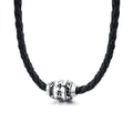 Collier Bouddhiste à Breloque Mantra Noir