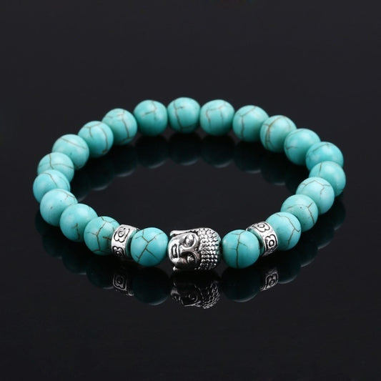 Bracelet de Prière Bouddha Perles en pierres