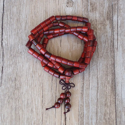 Mala Tibétain Bois de Santal Rouge