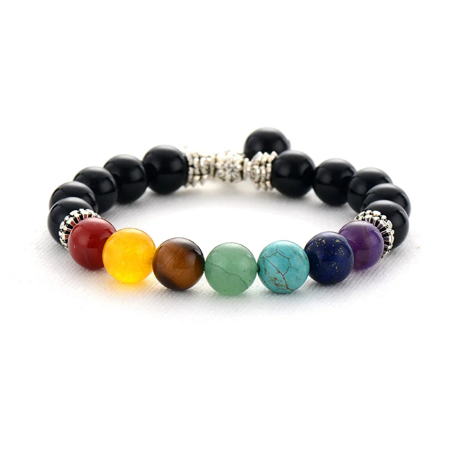 Bracelet 7 Chakras Avec Arbre de Vie