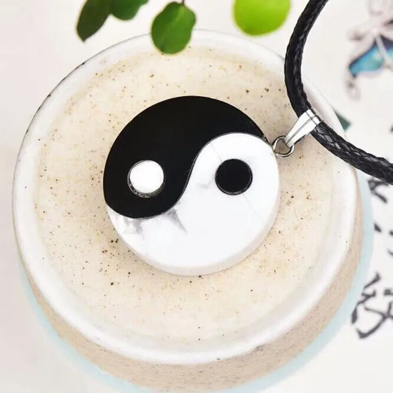 Collier Pendentif Ying Yang
