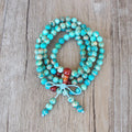 Mala Tibétains Bouddhistes en Turquoise