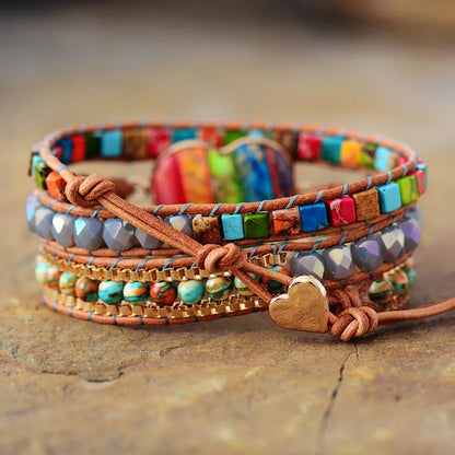 Bracelet Chakra Bohème Coeur