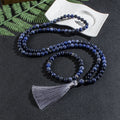 Mala Tibétain Perle Bleu
