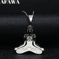 Pendentif Bouddha Acier