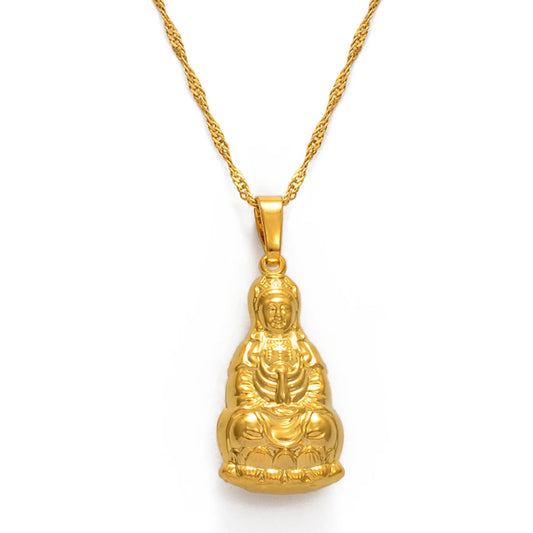 Pendentif Bouddha Plaqué Or