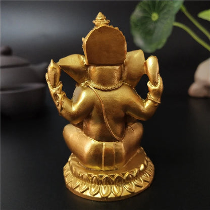 Statuette de Ganesh Assis sur Lotus