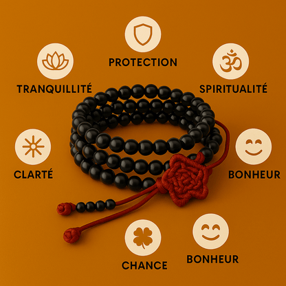Mala Tibétain en bois de santal