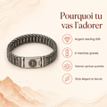 Bracelet Argent Mantra Bouddhiste