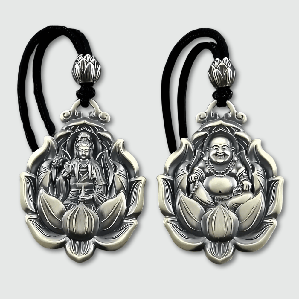 Pendentif Amulette Bouddhiste en Argent
