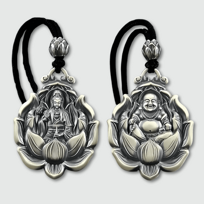 Pendentif Amulette Bouddhiste en Argent