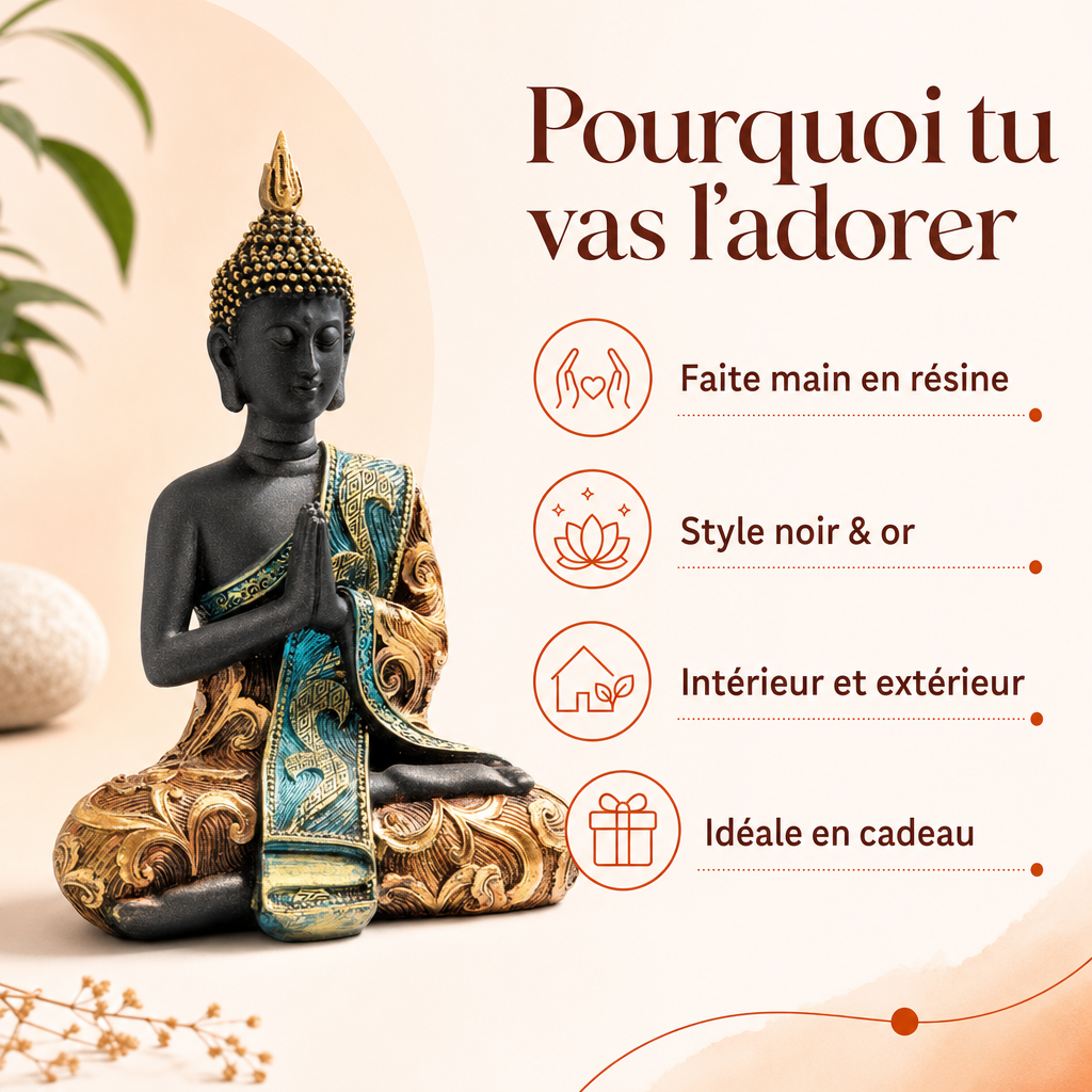 Statue Bouddha de thaïlande : benefices cles