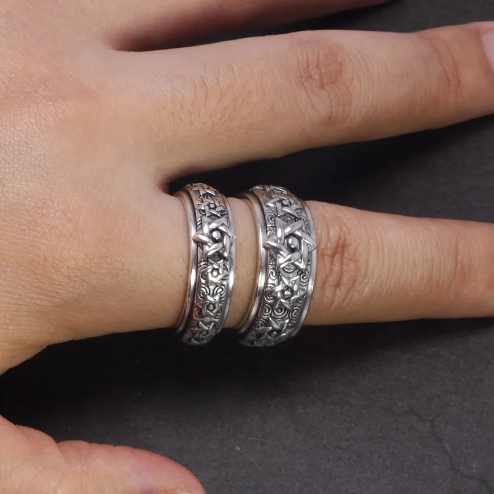 Bague de Prière Bouddhiste (Tournante)