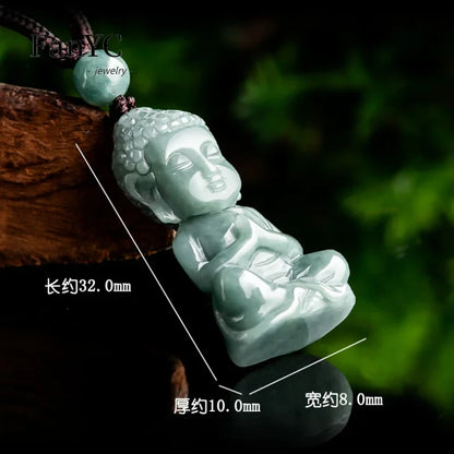 Pendentif Bouddha en Jade Véritable