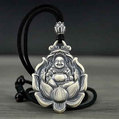 Pendentif Amulette Bouddhiste en Argent
