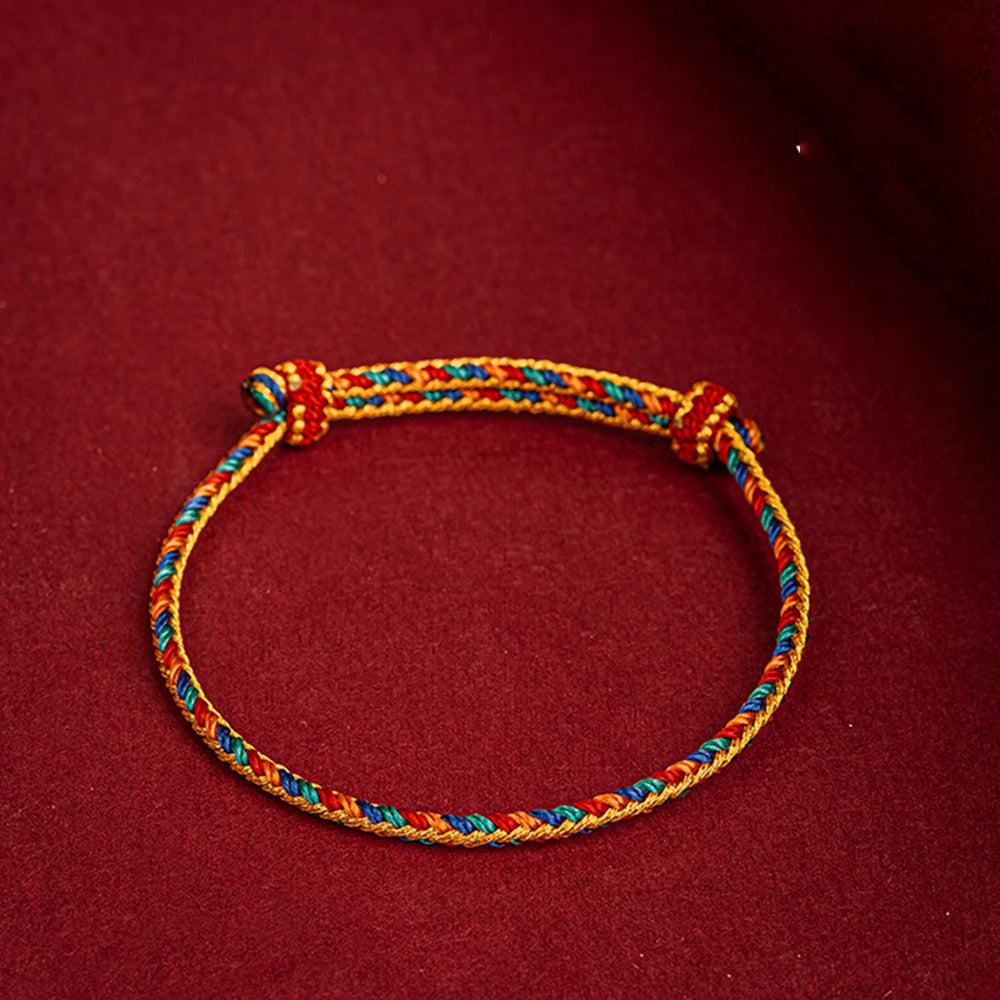 Bracelet Tibetain Bouddhiste Tressé Main