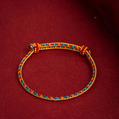 Bracelet Tibetain Bouddhiste Tressé Main