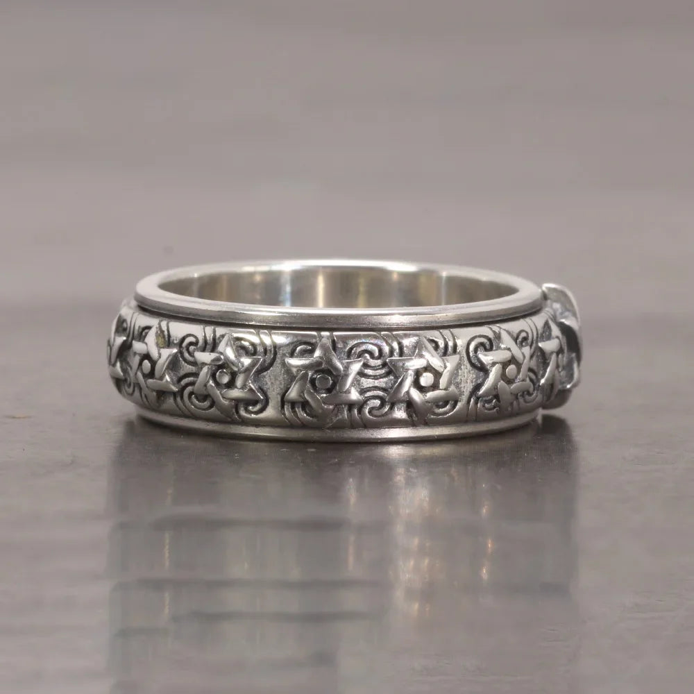 Bague de Prière Bouddhiste (Tournante)