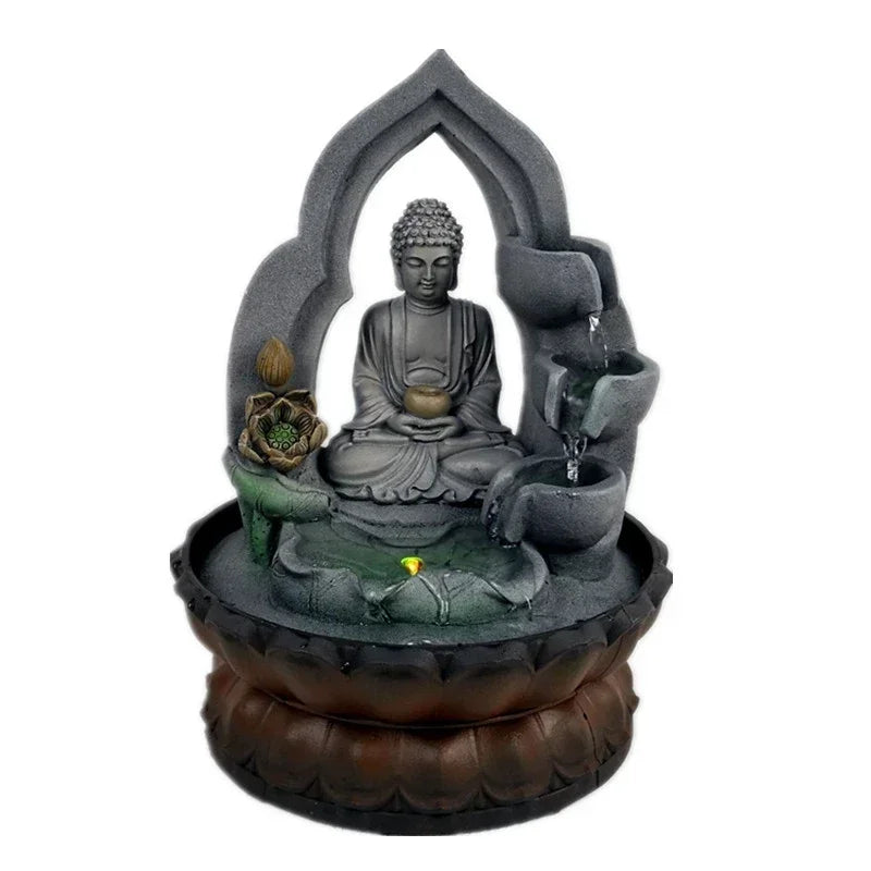 Fontaine Intérieur Zen Temple Bouddhiste